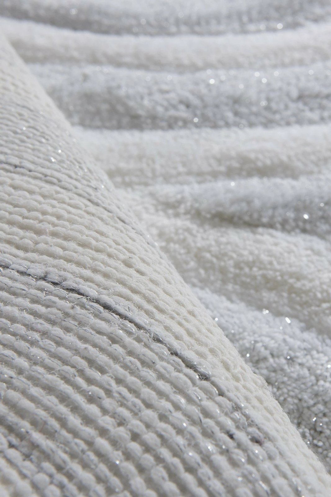 Set tapetash për banjo, 3 copë, Mijölnir, model vale, e bardhë