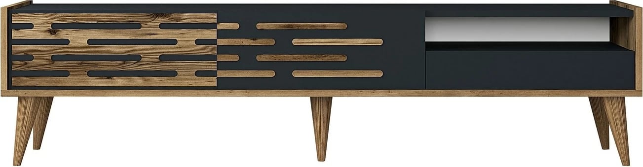 Komodë TV Hanah Home, Valensiya, ngjyrë arrë dhe antracit