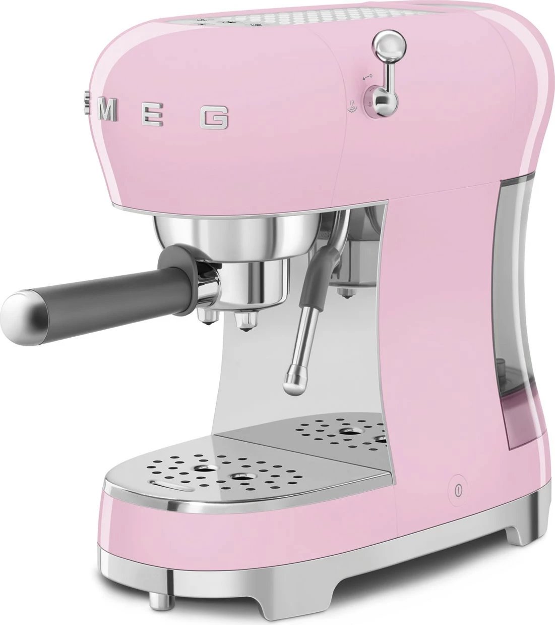Makinë kafeje SMEG ECF02PKEU, manuale, 2 filxhanë, 1350W, rozë
