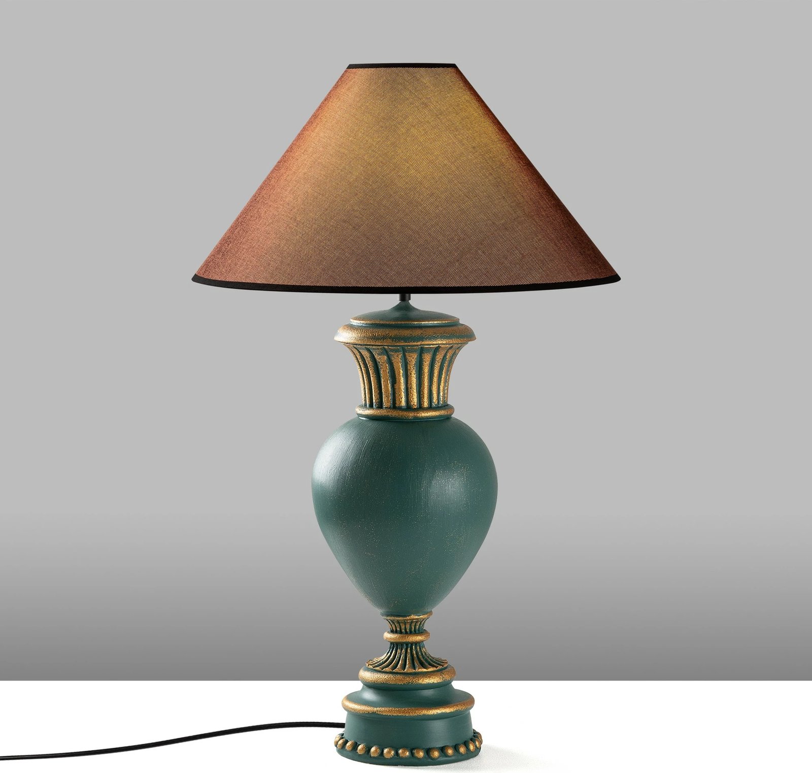 Llambë tavoline Opviq, ELEGANZE-5323, e gjelbër dhe kafe