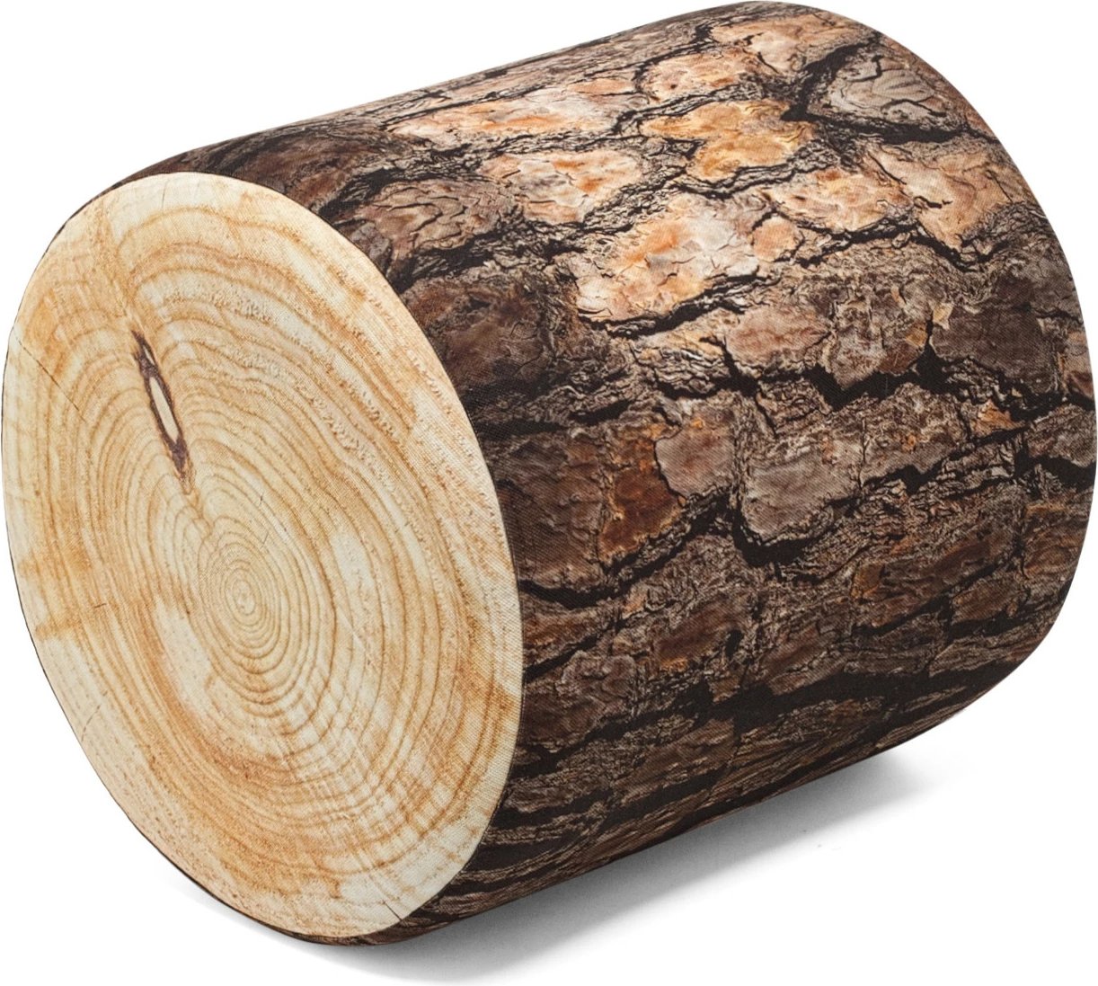 Tuffet Atelier del Sofa, ngjyrë dru dhe krem, model trung druri