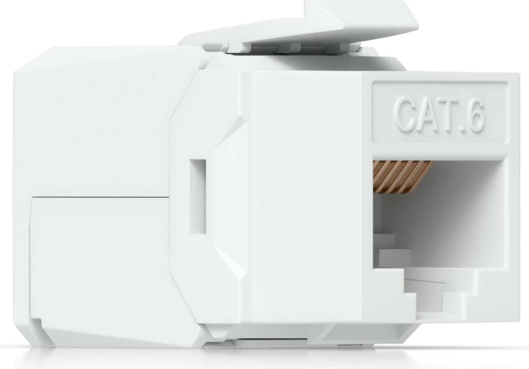 Keystone jack Ubiquiti Cat6, 12 copë, i bardhë