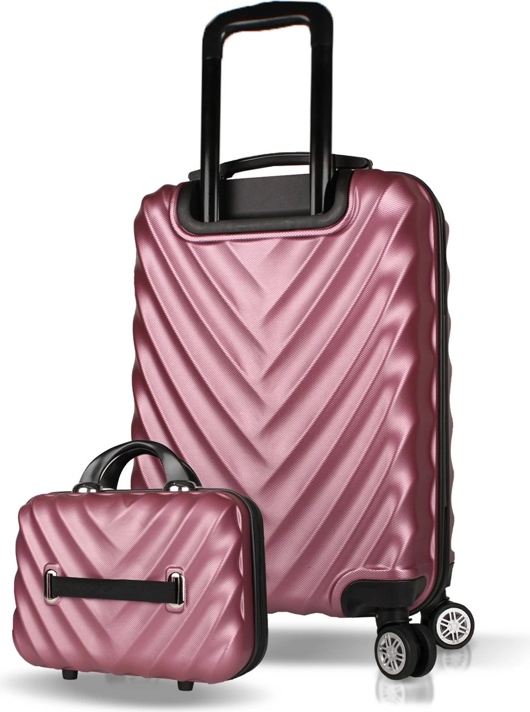 Set valixhesh (2 copë), ngjyrë rozë e artë, Zoozie Bags, 7323