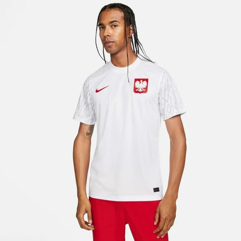 Fanellë futbolli për meshkuj Nike, e bardhë