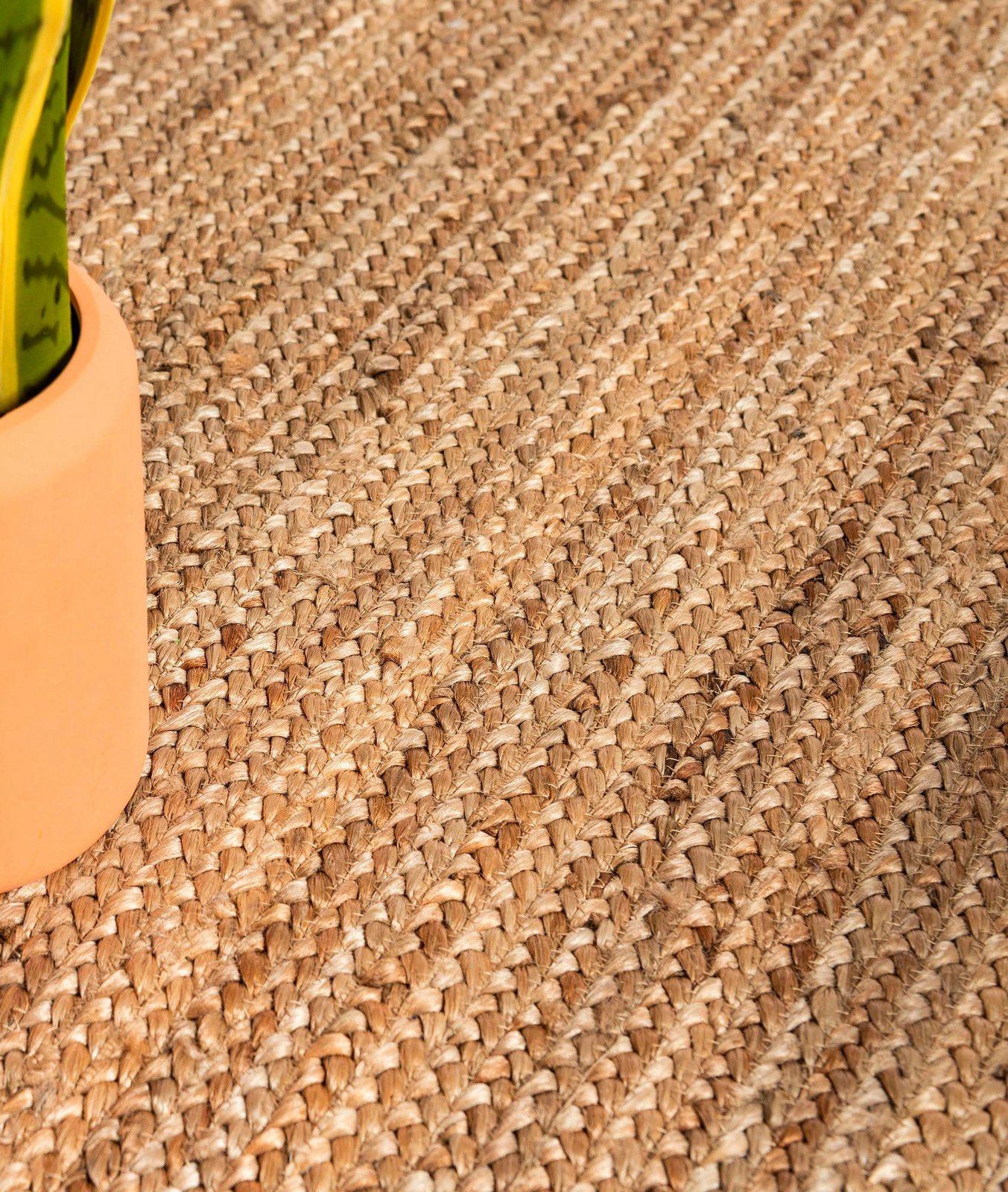 Qilim jute i endur me dorë, ngjyrë natyrale, 120x180cm, Conceptum Hypnose 00015A