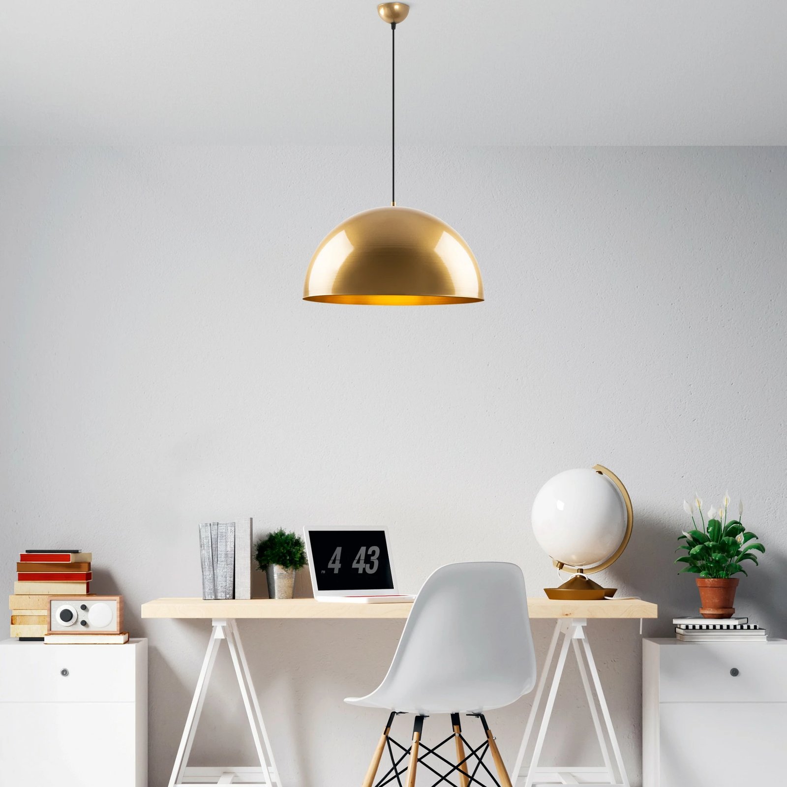 Llambë tavani Opviq, Kure, ngjyrë ari, 50x50x121 cm Llambë tavani Opviq, Kure, ngjyrë ari, 50x50x121 cm