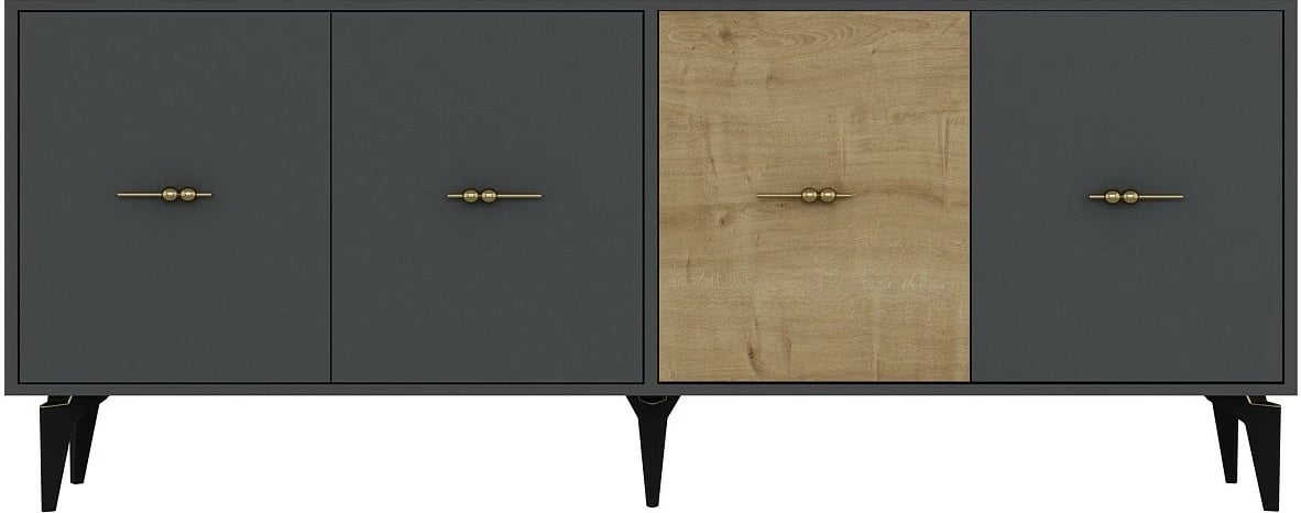 Konsol Skye Decor, anthracite, sapphire oak