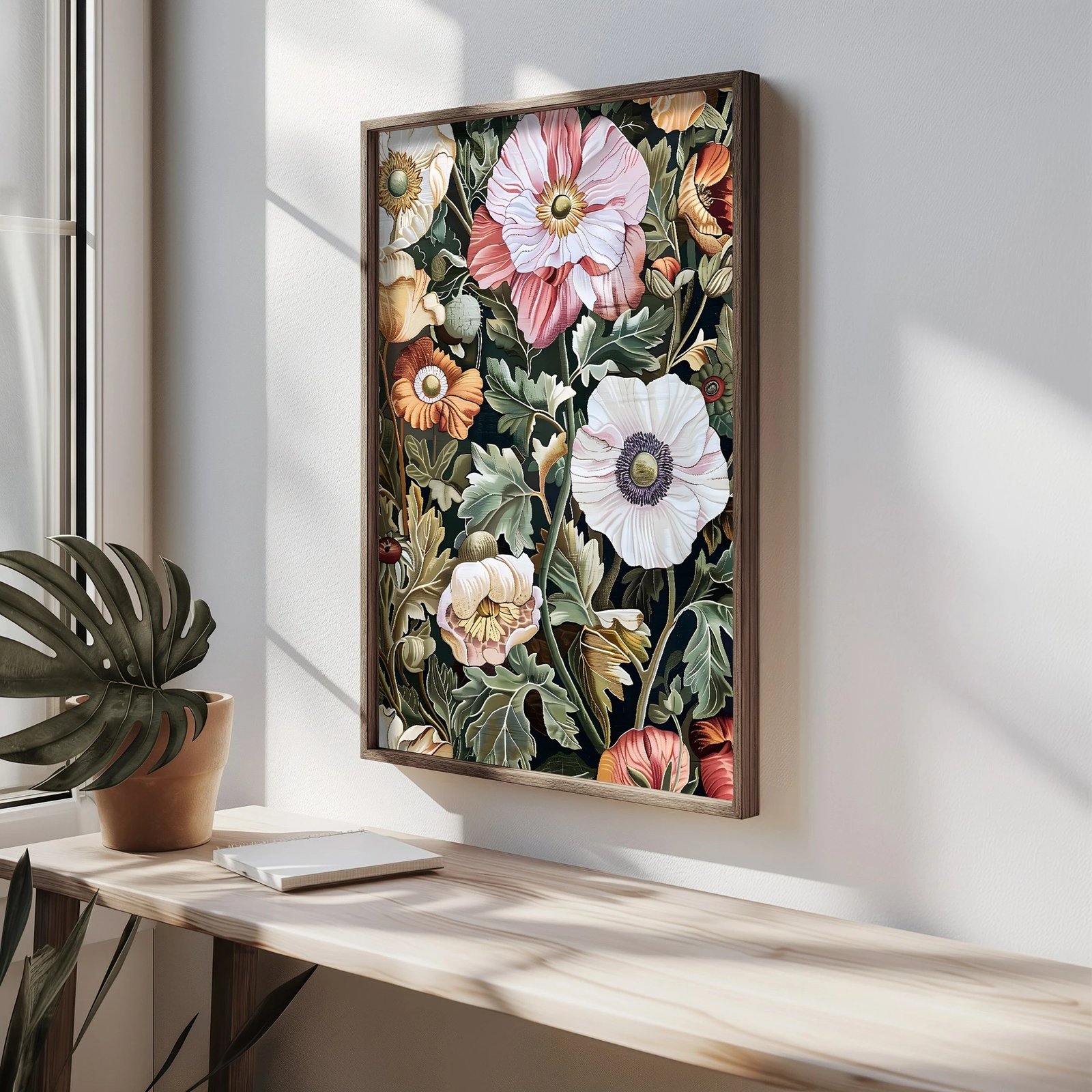 Pikturë dekorative me kornizë, MDF, Wallity, HUM094, shumëngjyrëshe, 50x70x3.5cm