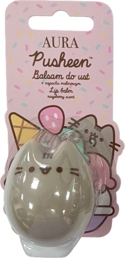 Balsam për buzë Pusheen 3D Raspberry për femra, 6g