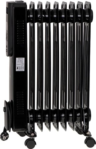 Radiator me vaj, Adler, CR 7810, 2000W, 9 rebra, ekran LED, telekomandë, timer 12h, i zi
