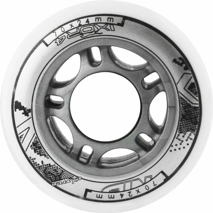 Rrota për rollera Nils Extreme, të bardha