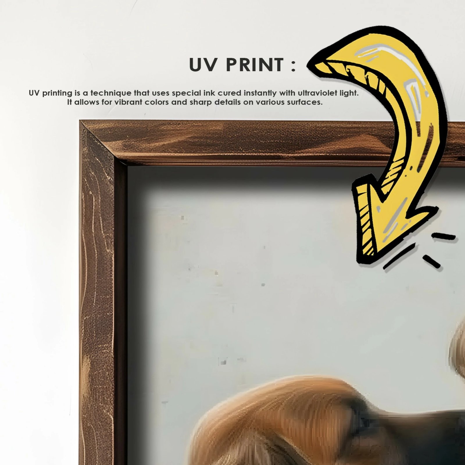 Pikturë dekorative me kornizë MDF, shumëngjyrëshe, Wallity, GE228-L, 35x47x3.5cm