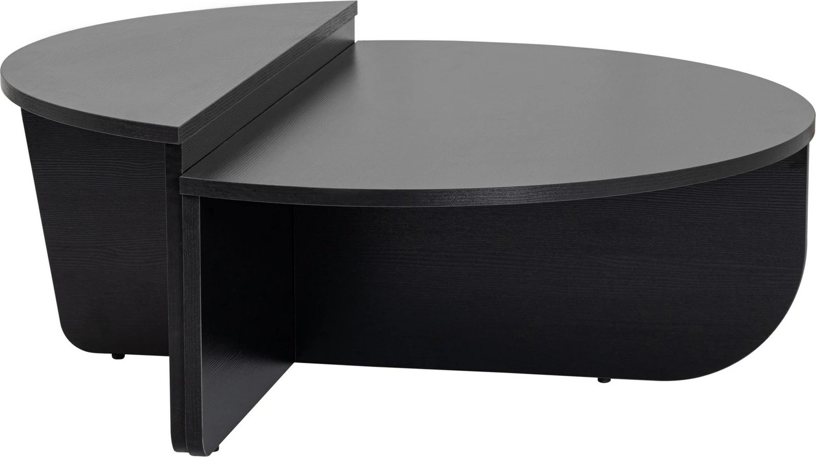 Set tavolinash kafeje Nordure, Orion, dru dhe e zezë, V2