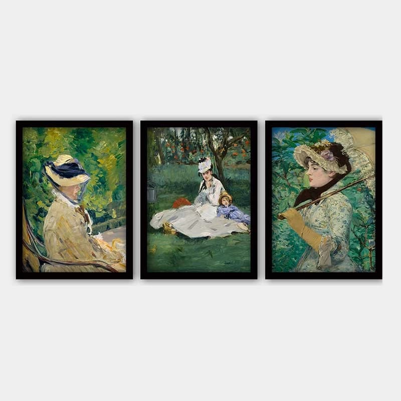 Pikturë dekorative me kornizë (3 copë), Wallity, 3SC_UN145358_3545