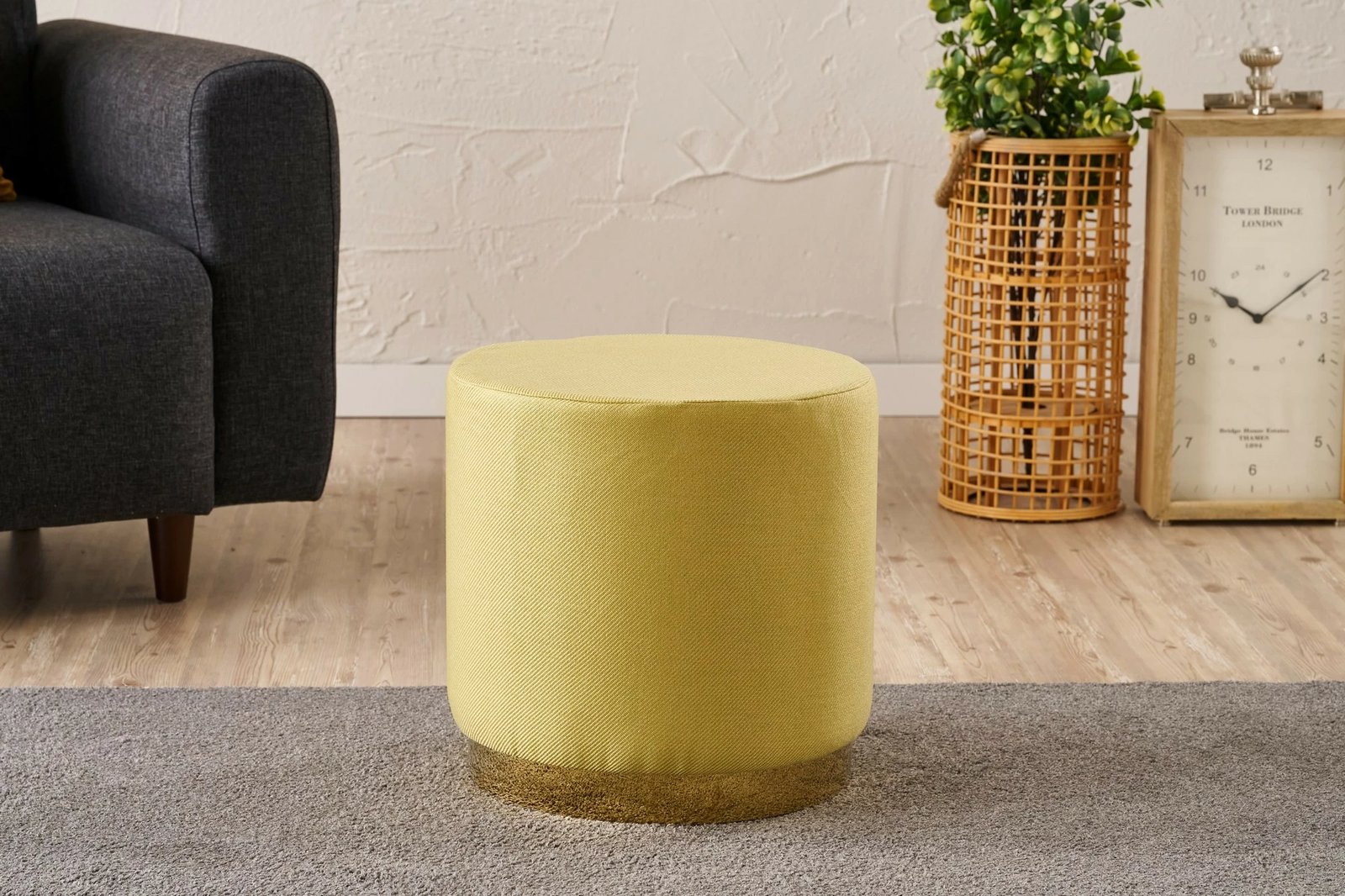 Puf Atelier del Sofa, ngjyrë e verdhë, Göcek