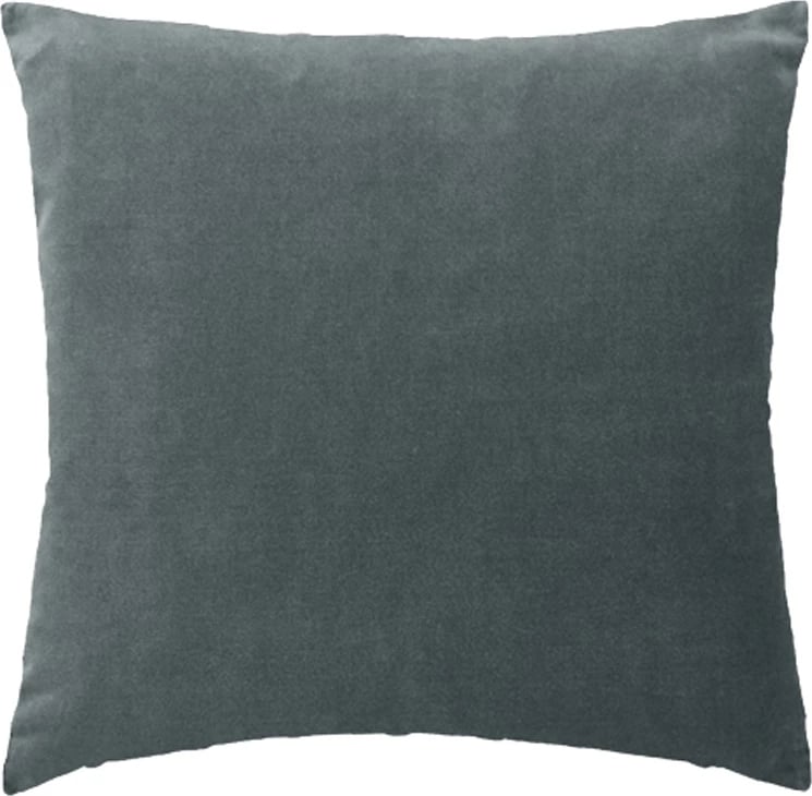 Jastëk dekorativ Seri, kadife, ngjyrë gri, 45x45cm