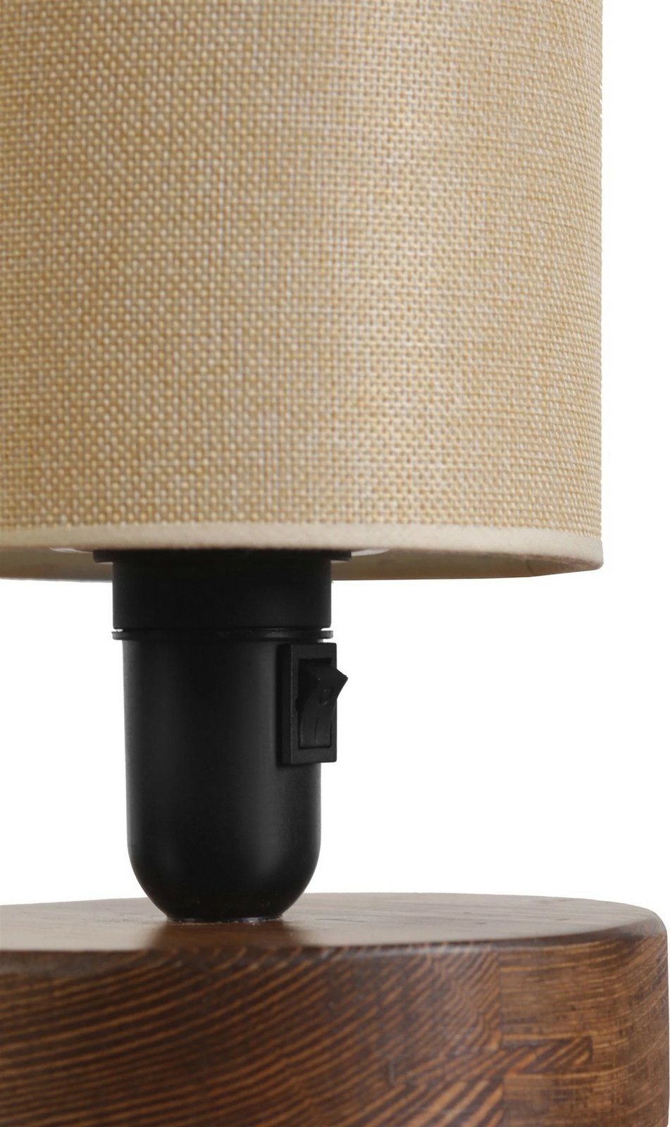 Llambë tavoline Opviq, ngjyrë arre e çelët, abazhuri hasër