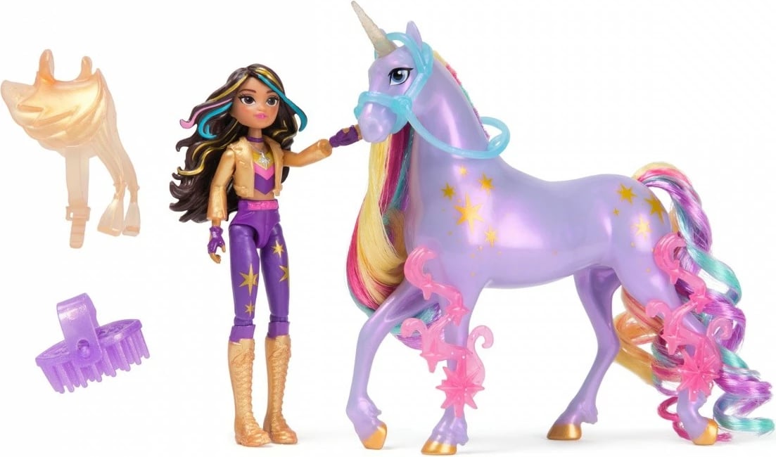 Set figurina Unicorn Academy Spin Master Sophia/Star, 11 cm + 12 cm, plastikë, për vajza