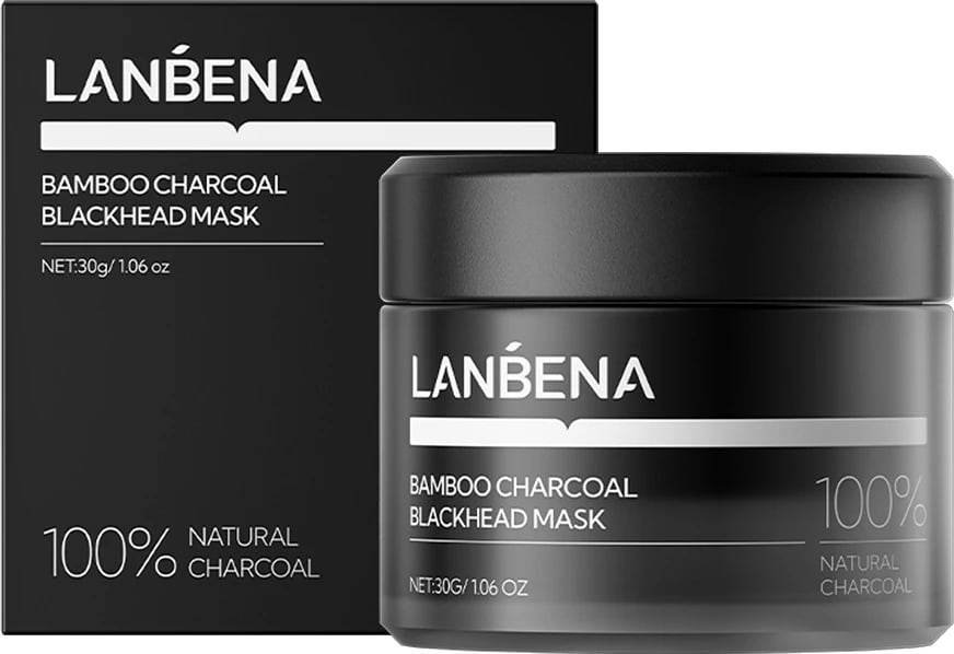 Maskë fytyre për femra Lanbena Bamboo Charcoal Purifying Peel-Off Blackhead Mask, 30g