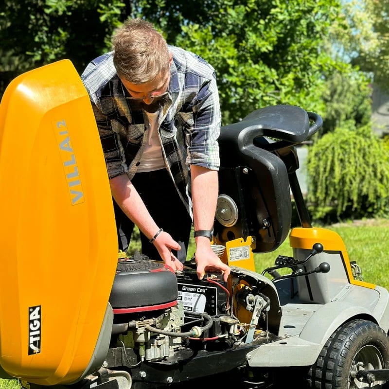 Bateri AGM VRLA, Green Cell, AGM12V55AH-J, 12V 55Ah, IP54, e zezë