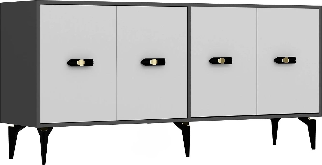 Konsol Skye Decor, anthracite, e bardhë