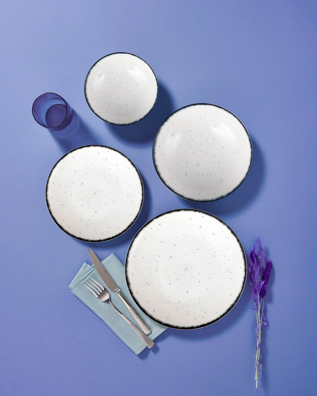 Set enësh për drekë, porcelan, 24 copë, Hermia, GBSATN24KY458SYH