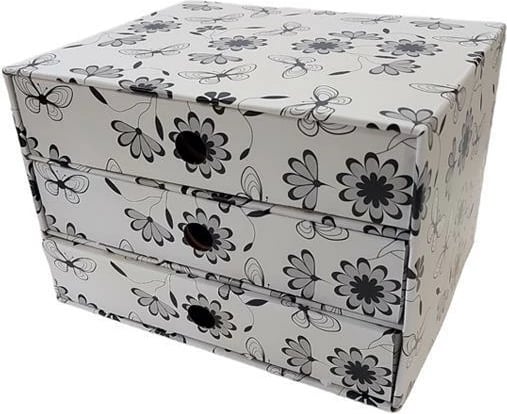 Njësi sirtarësh NEXT 3 sirtarë, A5, Bardhë-Zi