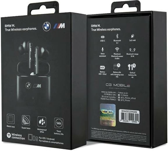 Kufje Bluetooth TWS BMW M Collection, BMW, BMW000654, e zeze