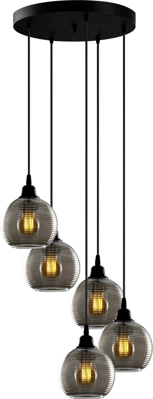 Llambë tavani Opviq, ngjyrë fume, 5 copa, 50x50x114 cm