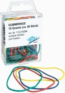 Gomëza elastike WEDO, kuti 15g, ngjyra të përziera