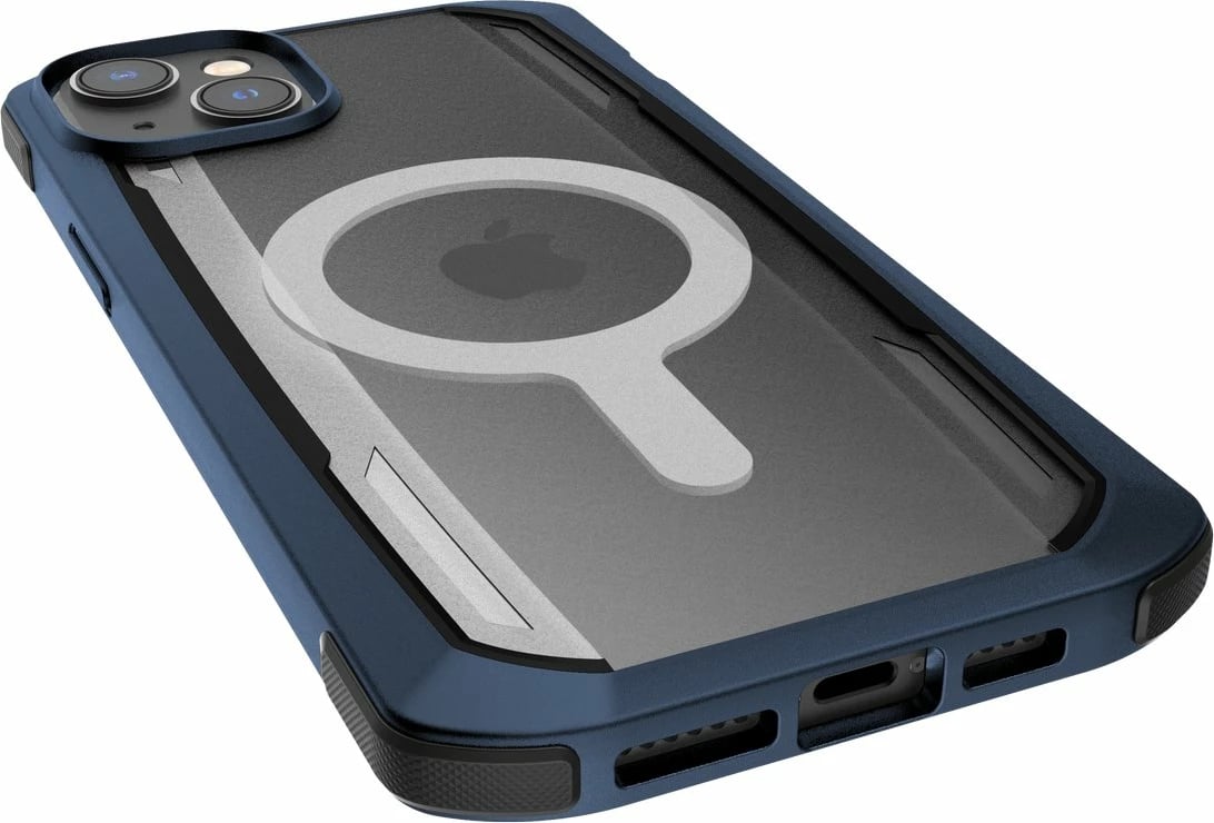 Mbështjellës Raptic X-Doria Secure built për iPhone 14 Pro, MagSafe, Blu