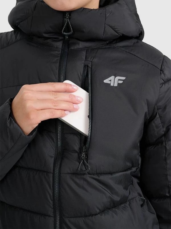 Jakne trekking për femra 4f, gri