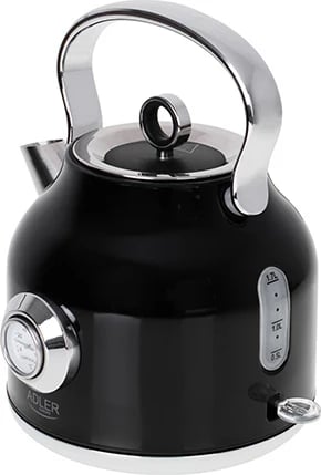 Çajnik elektrik, Adler, AD 1346, termometër analog, STRIX, 1.7L, i zi