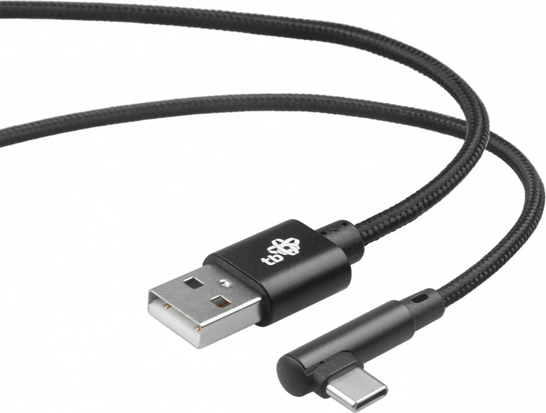 Kabllo USB në USB Type-C TB AKTBXKUCSBA15KB, 1.5m, kënduar, e zezë