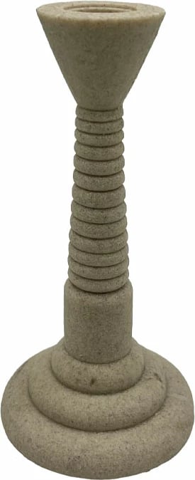 Mbajtës qiriri LITO, gur bezhë, 10x10x20cm