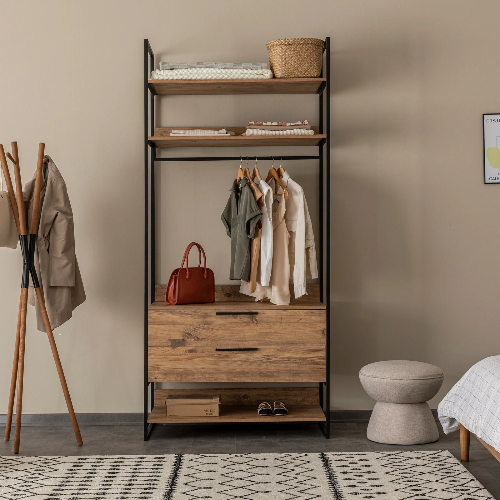 Dollap Hanah Home Dynamic - 12, ngjyrë Atlantic Pine, 104x225x52cm