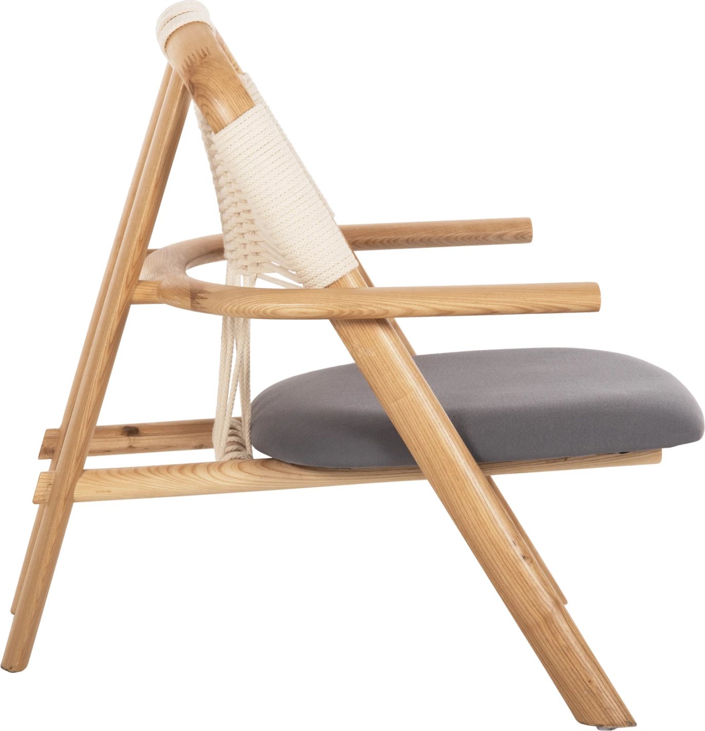 Karrige për kohë të lirë CRAFT FH9413.01, dru frashëri dhe litar, natyrale