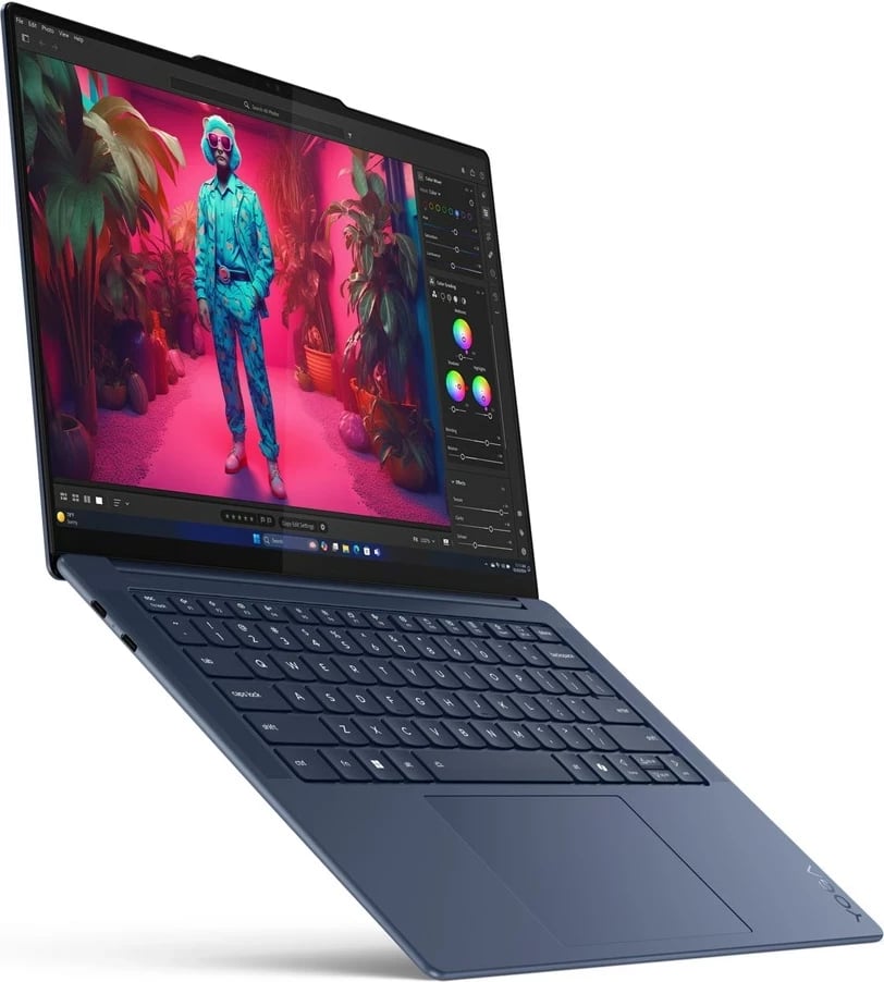 Laptop Lenovo Yoga Slim 7 14Q8X9, 14.5" Touchscreen 3K, Qualcomm Snapdragon X1E-78-100, 32 GB RAM, 1 TB SSD, Blu