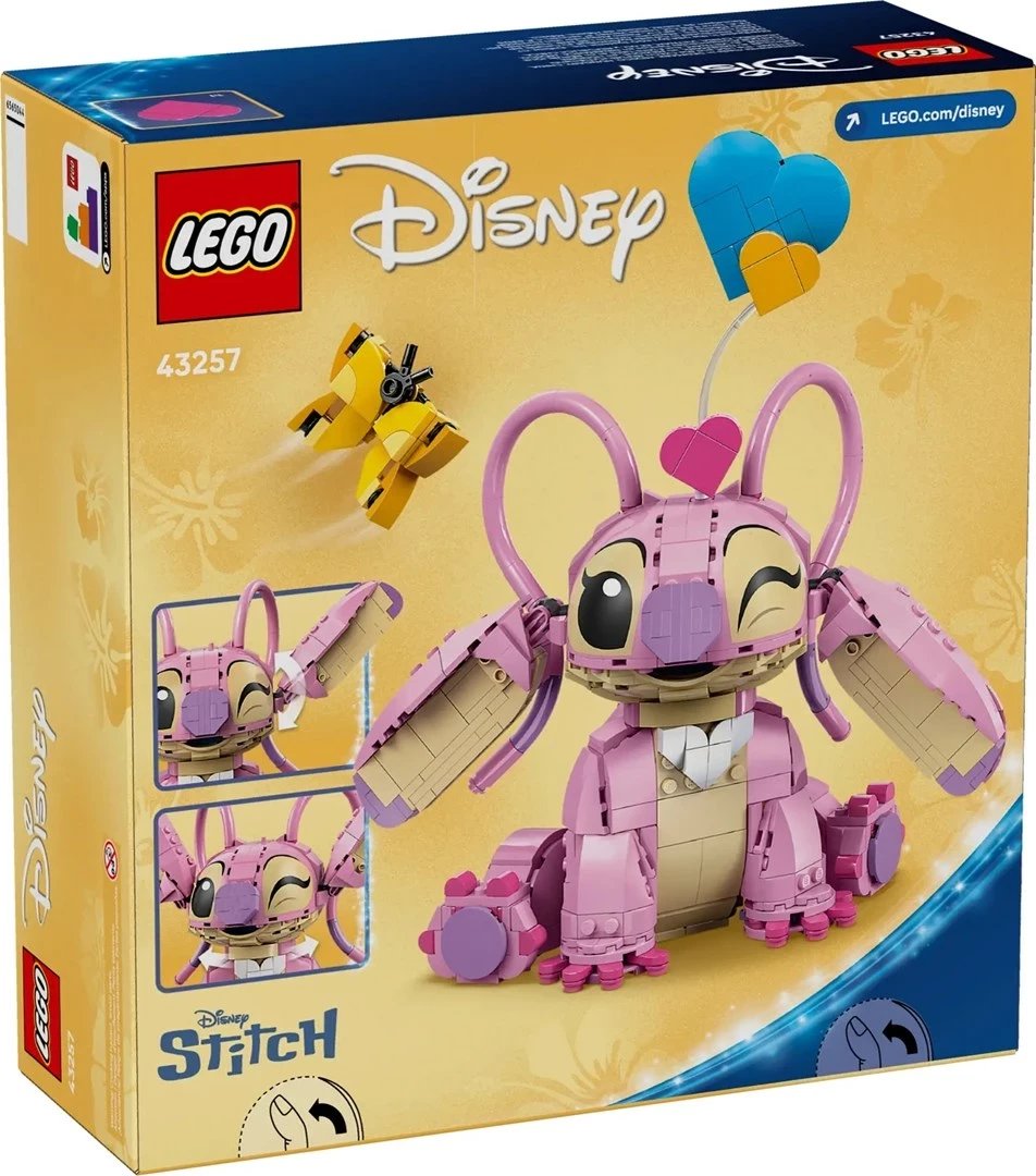 Set LEGO Disney Angel 43257, 782 pjesë, Rozë