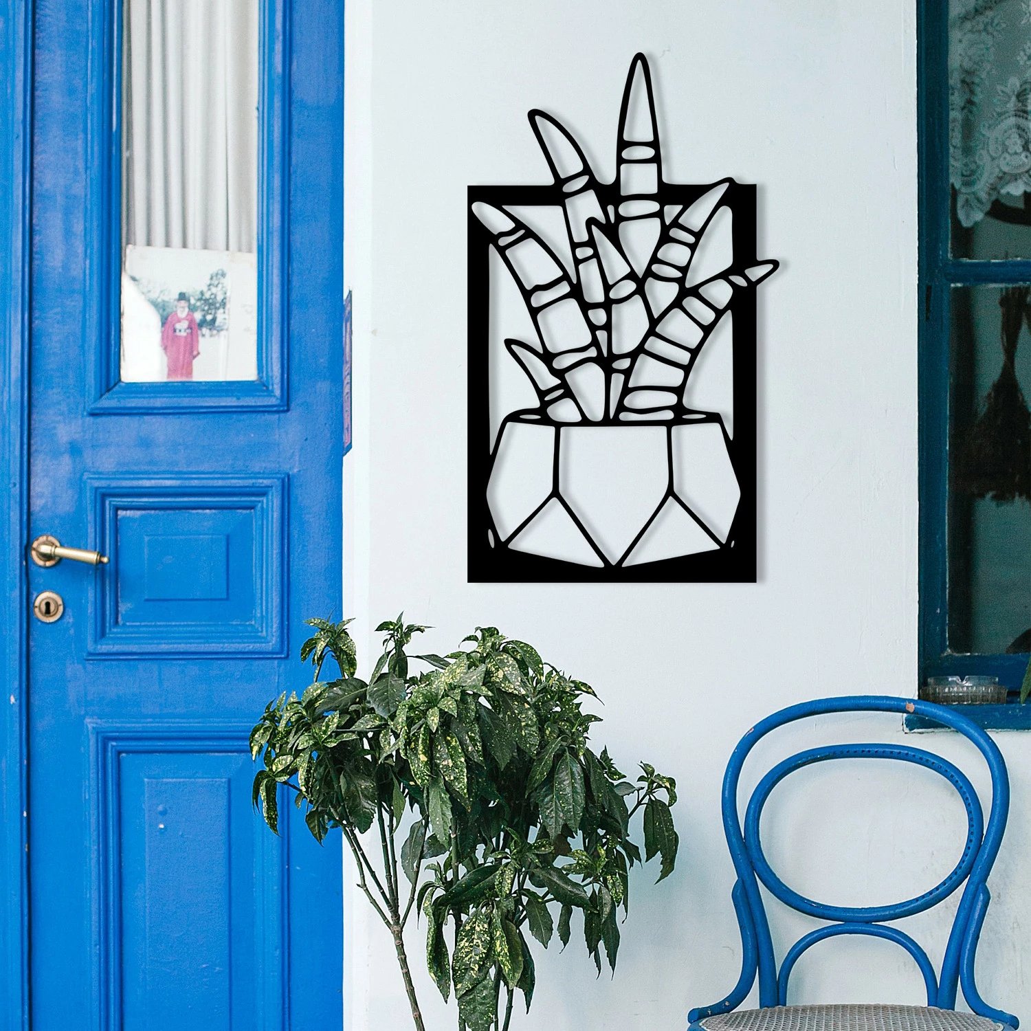 Aksesor dekorativ metalik për mur, Wallity, Havsala