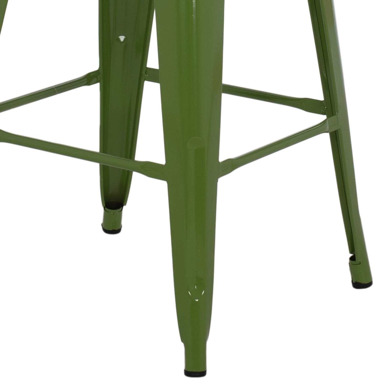 Karrige për bar mesatare MELITA FH8573.53 metalike ngjyrë ulliri e çelët 43x43x67Hcm.