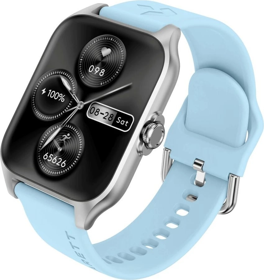 Smartwatch Garett GRC Activity 2, AMOLED 1.77", Bluetooth, Argjendtë, me rrip rezervë