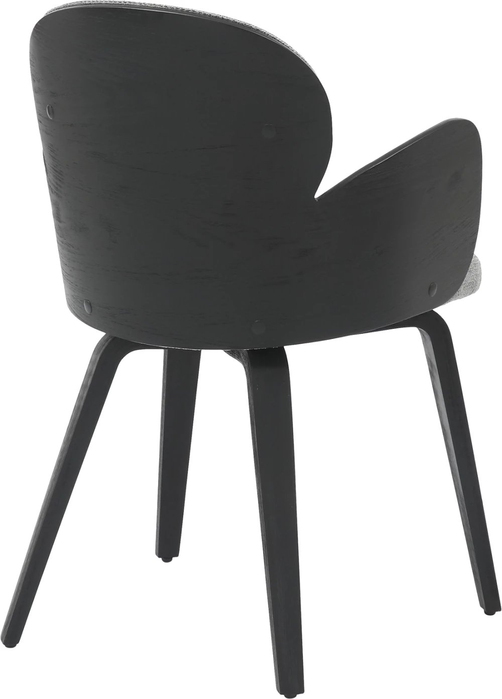 Karrige për ngrënie DARNELL FH9974.02 dru i përpunuar ngjyrë zezë-gri 56x56x83Hcm