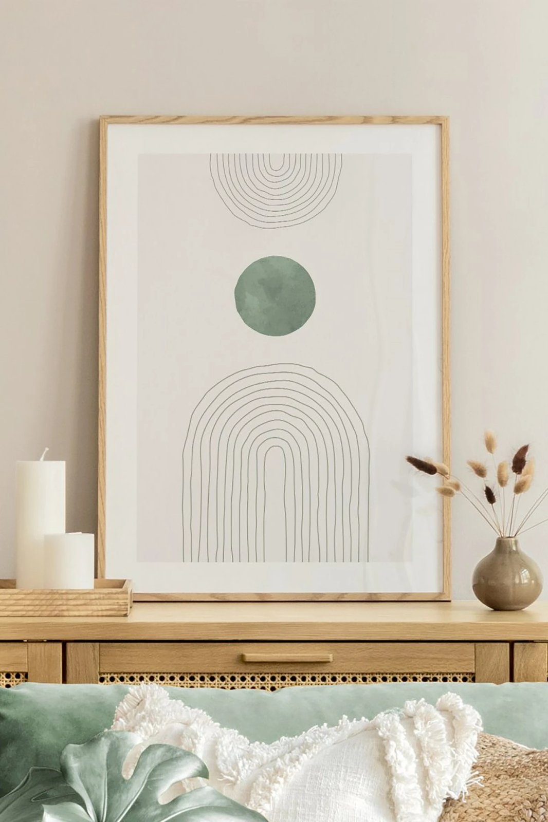 Pikturë dekorative me kornizë, Wallity, Tekhamcerceve16, shumëngjyrëshe, 33x48cm