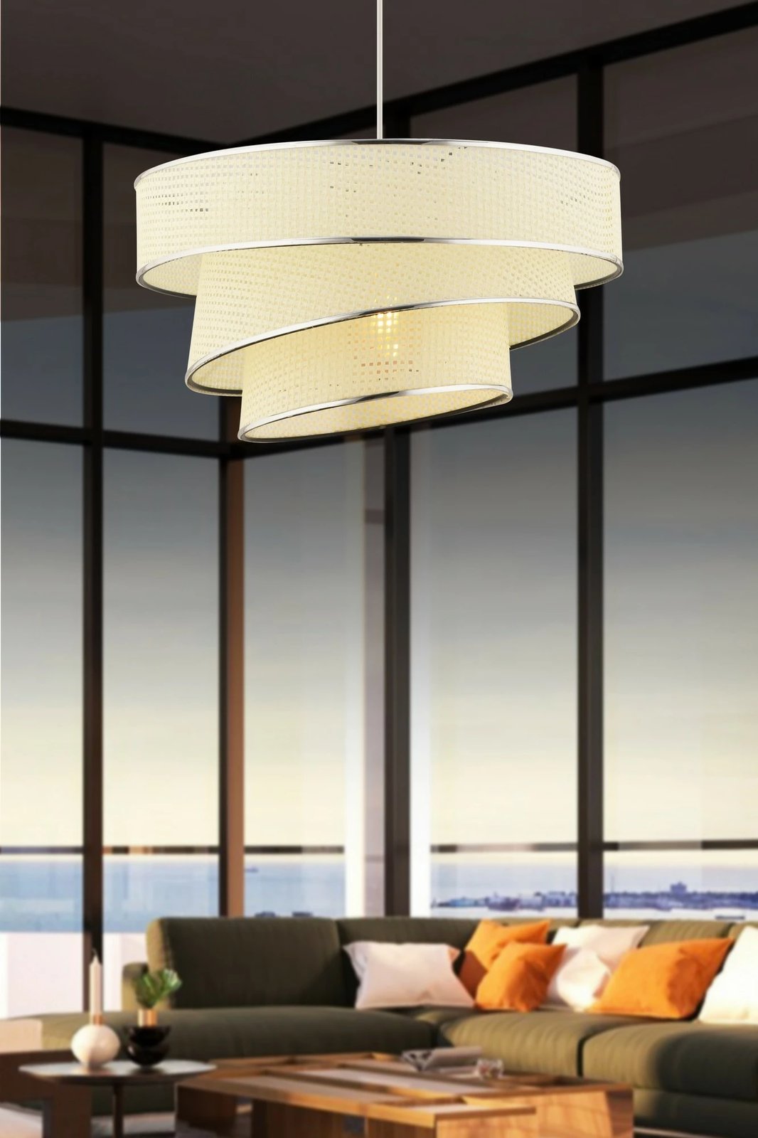 Llambë tavani Opviq Couper Hazeran, e bardhë, argjend