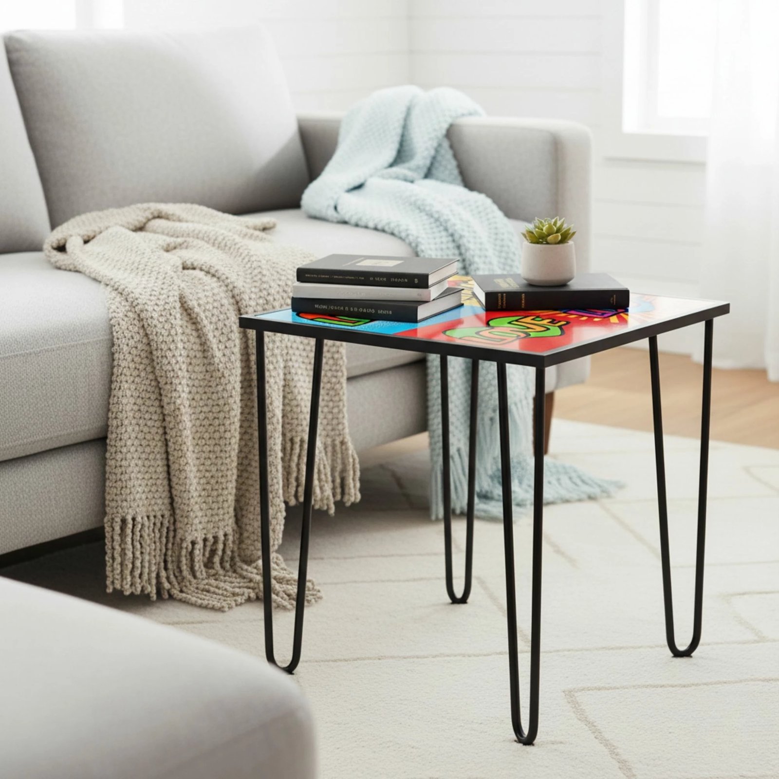 Tavolinë kafeje Skye Decor, Shb-032-A, shumëngjyrëshe