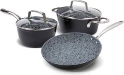 Set tenxhere Lamart LT1283, 5 pjesë, Granit, e zezë/gri