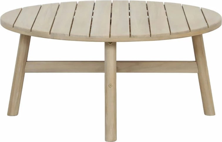 Tavolinë kafeje Lanai, ngjyrë natyrale, 80x80x38