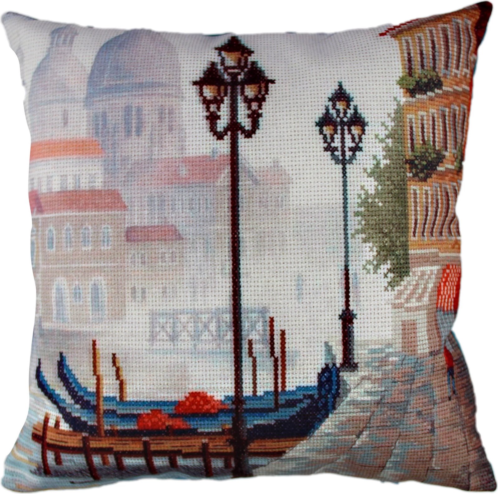 Jastëk dekorativ, shumëngjyrësh, Evila Originals, A10851, 43x43cm