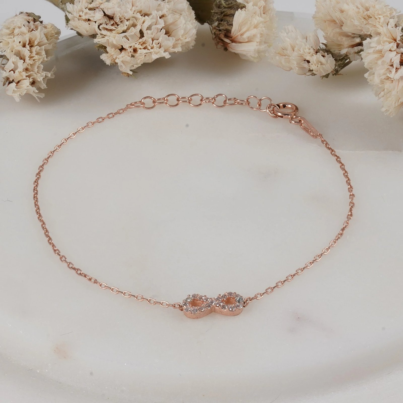 Byzylyk argjendi Jumeon, ngjyrë ari rozë, 10280SNZ